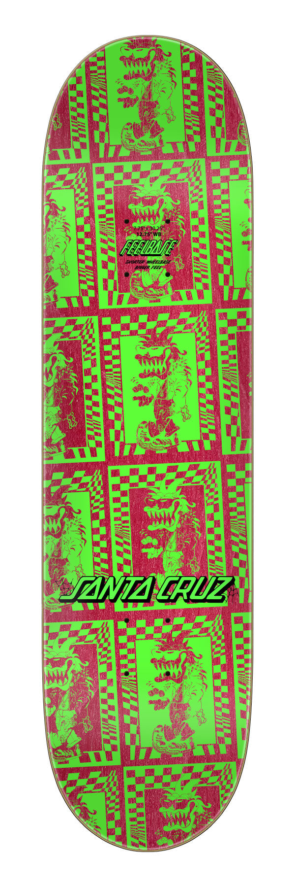 Santa Cruz FeelBase 7.75" Check Gremlin 30.25" Wb:12.75" Skateboard Deck