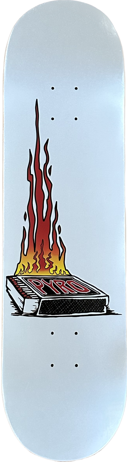 Pyro Matchbox White Deck 8.25