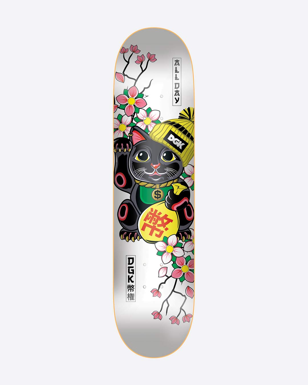 DGK Lucky Cat White 8.25" Deck