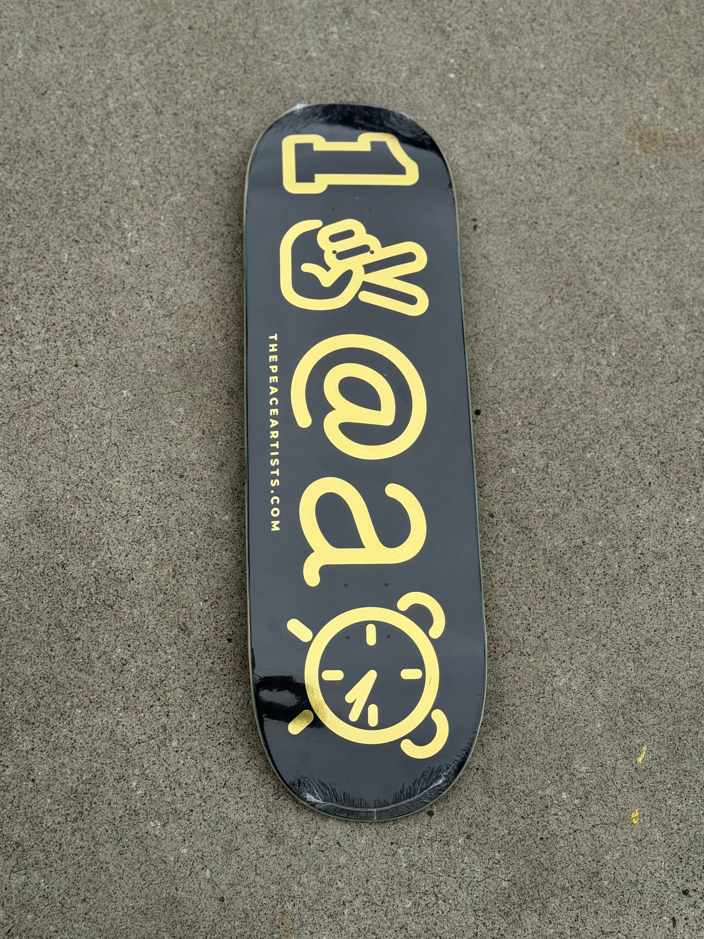 Peace Artist One Piece (Black/Gold Foil) 7.25" Deck Wb:13"