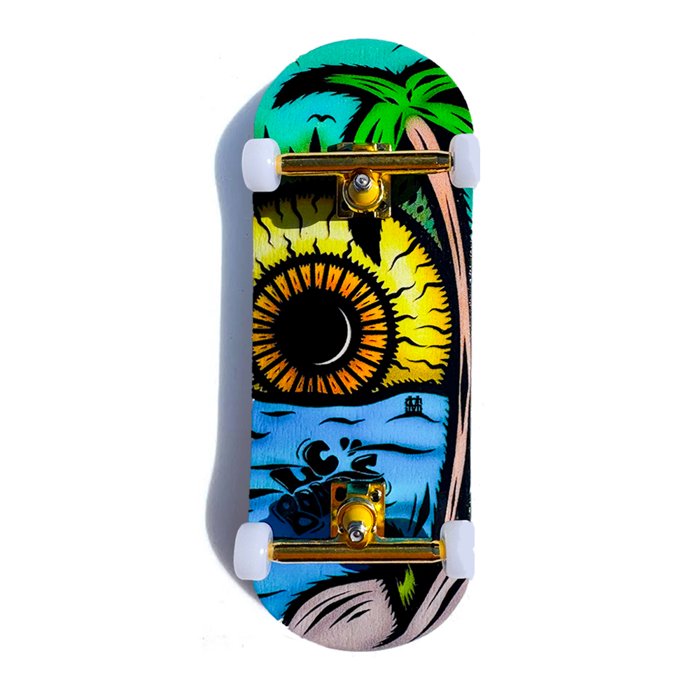 LC Boards SUN BURN 34mm Fingerboard Complete