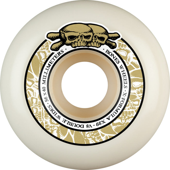 Bones SPF X99 56 V8 P5 X-Formula Double Wides Sidecuts Skateboard Wheels