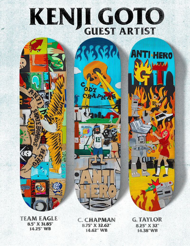 Antihero Chapman Kenji Goto 8.75" Skateboard Deck