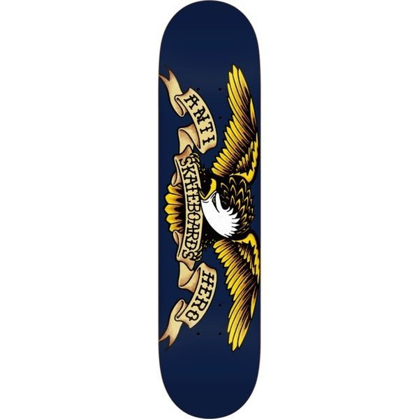 Anti Hero Easyrider Classic Eagle 8.5"/ WB 14.25" (Navy) - Skateboard - Decks