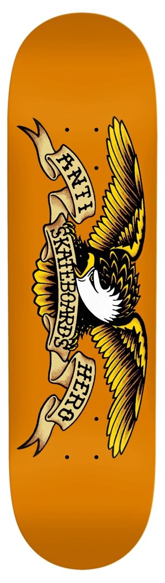 Antihero 8.75" DBX Eagle Orange Skateboard Deck - Skateboard - Decks