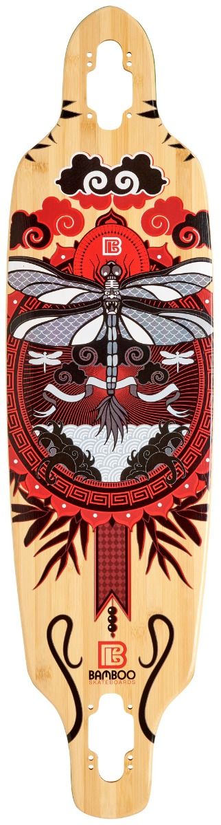 BAMBOO LB Deck Mini Drop Dragonfly Deck 33.5x8.7 - Cruiser - Decks