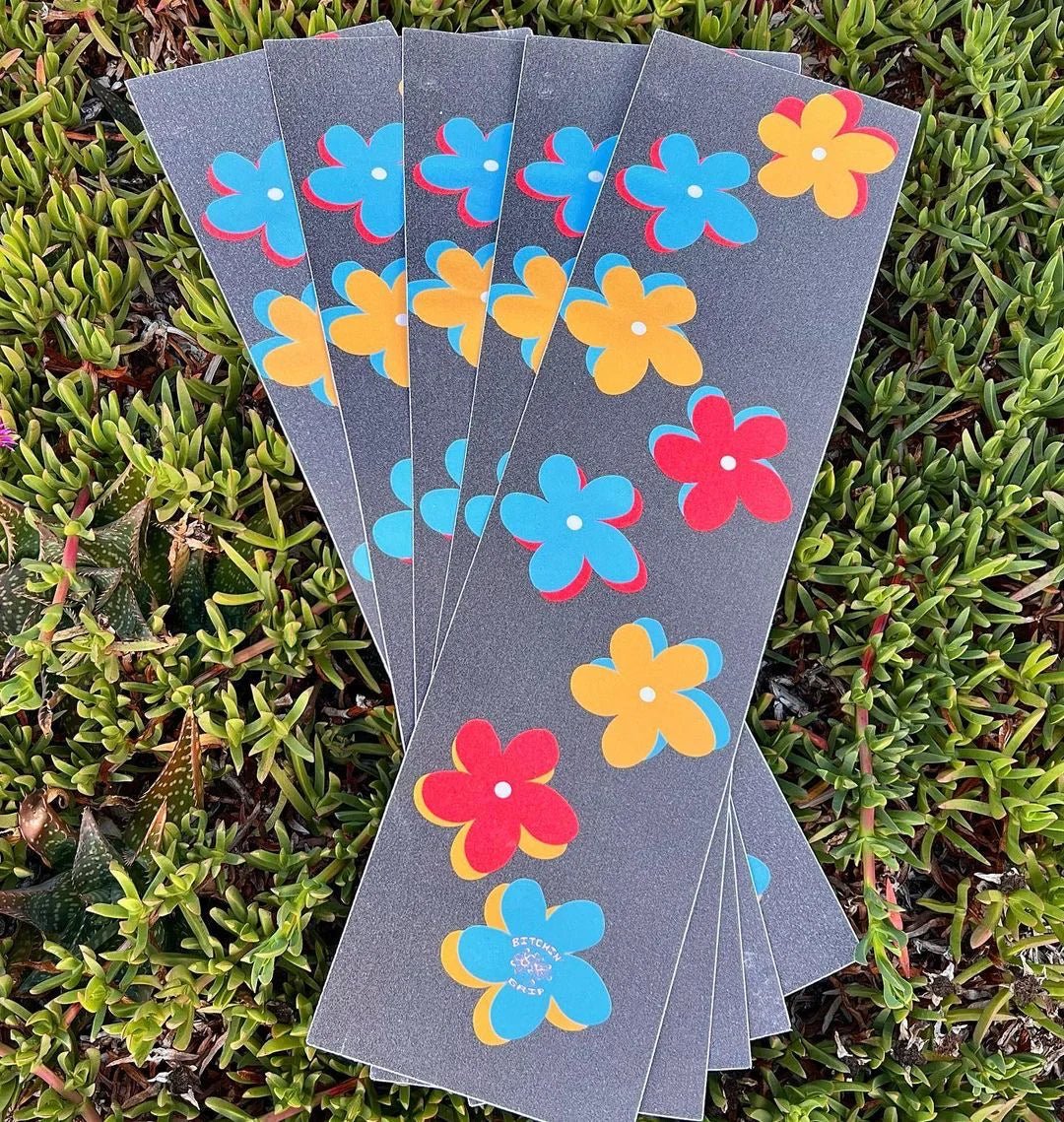 Bitchin Grip - Flowers - Skateboard - Griptape