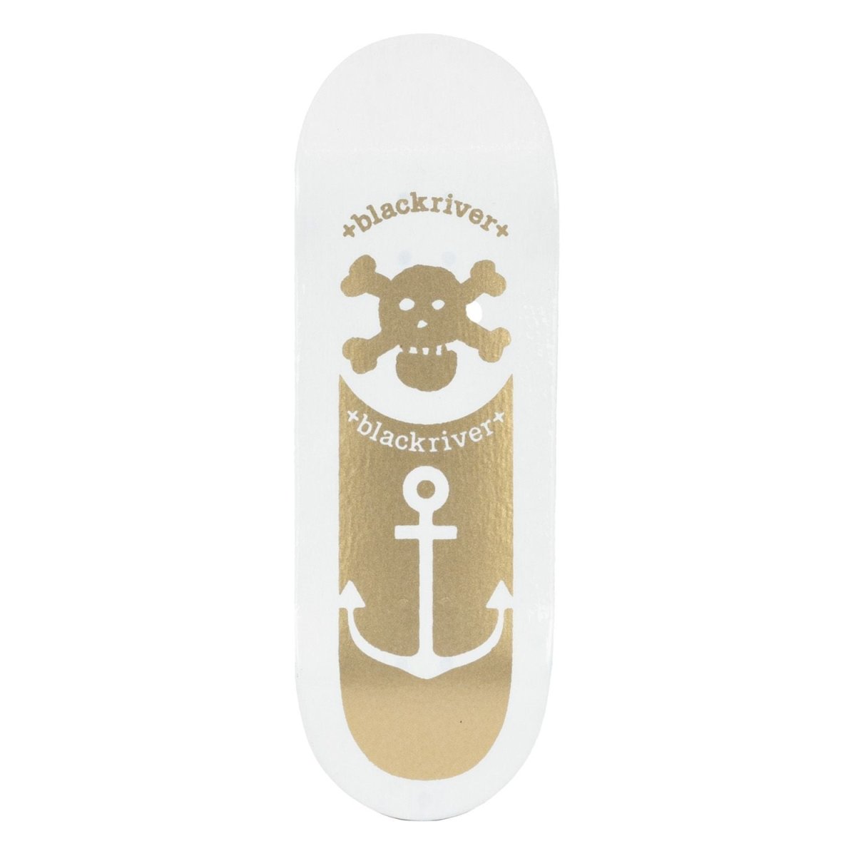 Blackriver Anchor White X - Wide 33.3mm Fingerboard Deck - Fingerboard - FB Decks