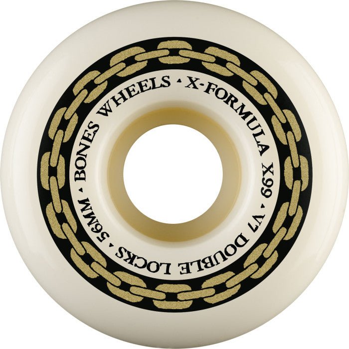 Bones X - Formula Double Locks 99a 56mm XF V7 Skateboard Wheels 4PK - Skateboard - Wheels