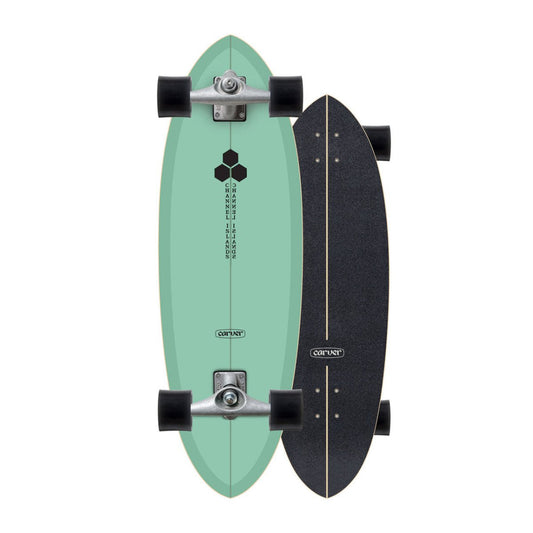 Carver CI Teal Twin Pin 31.75 wb17.75 Surfskate Deck (Only) - Surfskate - Decks