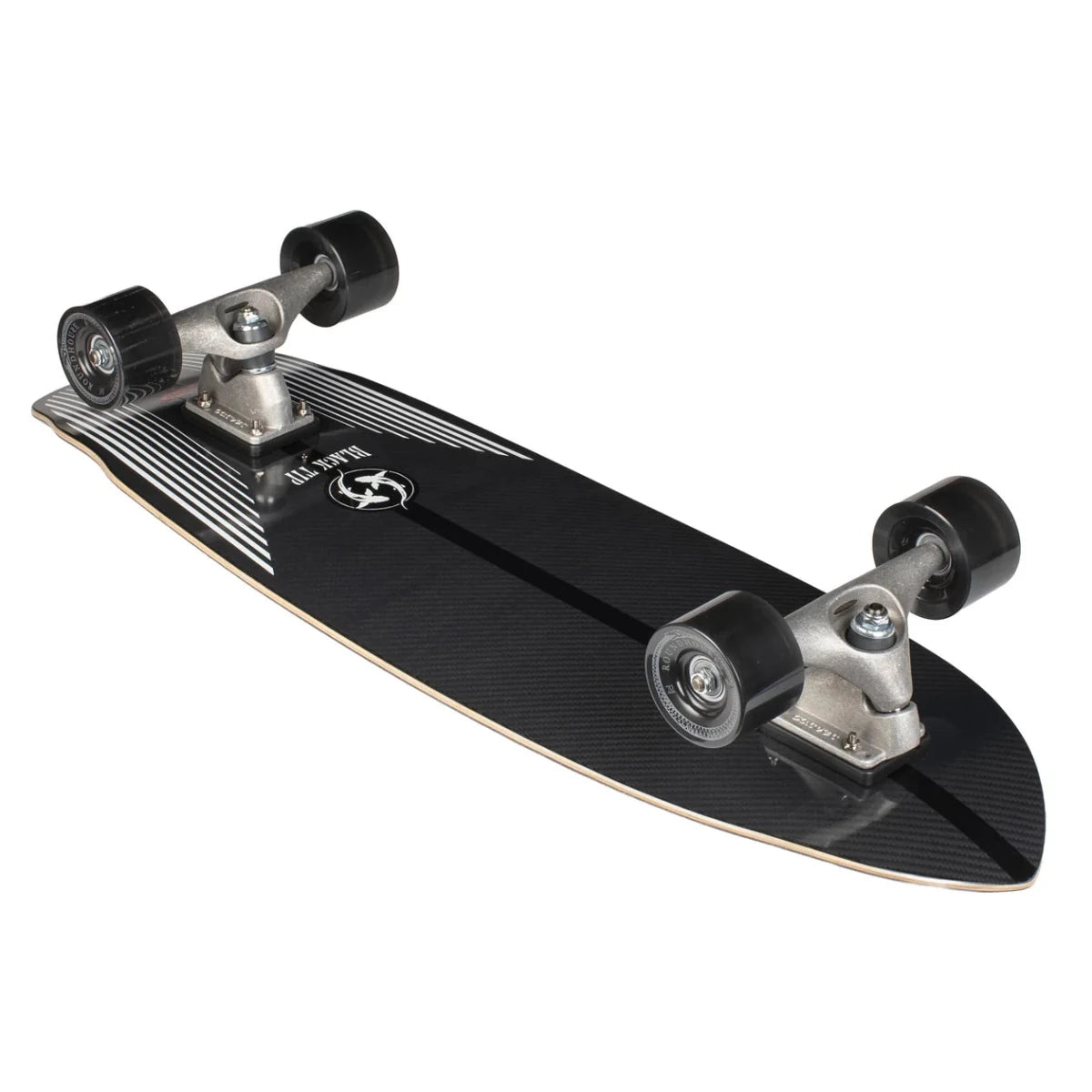 Carver CX Black Tip Carbon Fiber 32.5" Surfskate Complete - Surfskate - Completes