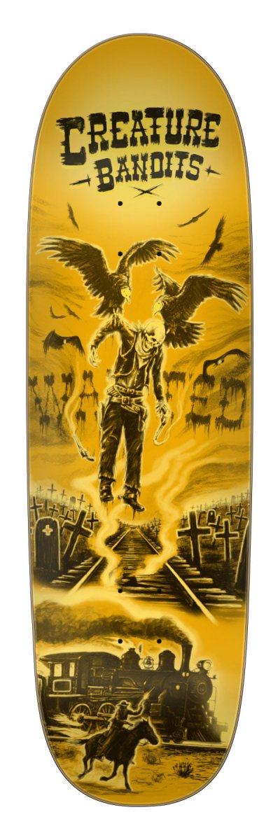 Creature Team Bandits Pro 9.25" WB14 Deck - Skateboard - Decks