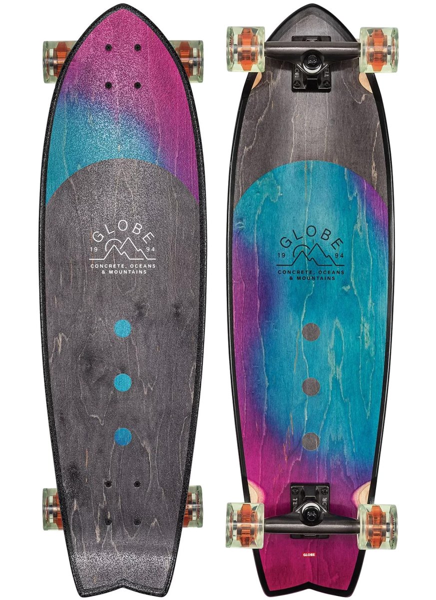 Dusters Chromantic Washed Aqua 33" Cruiser Complete - Cruiser - Completes