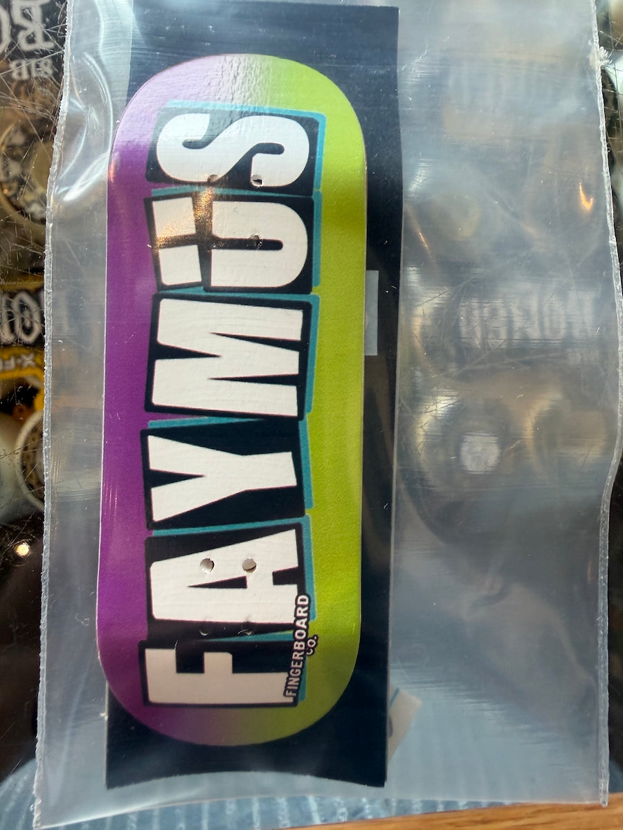 FAYMUS x DK - Fayker Purp Green 34mm Fingerboard Deck