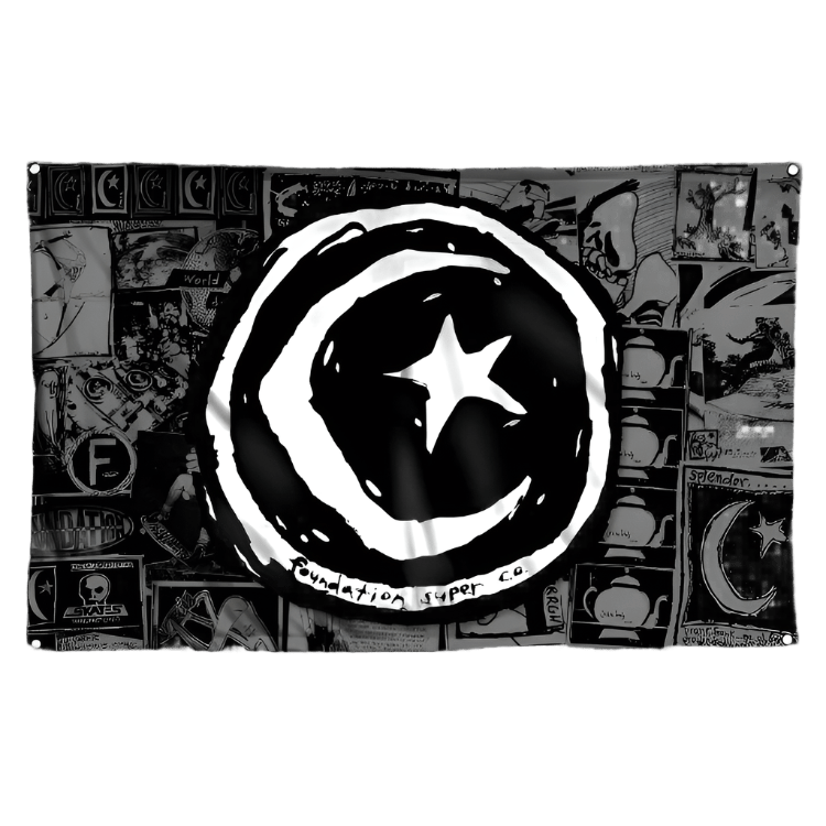 Foundation Star & Moon Zine Flag -