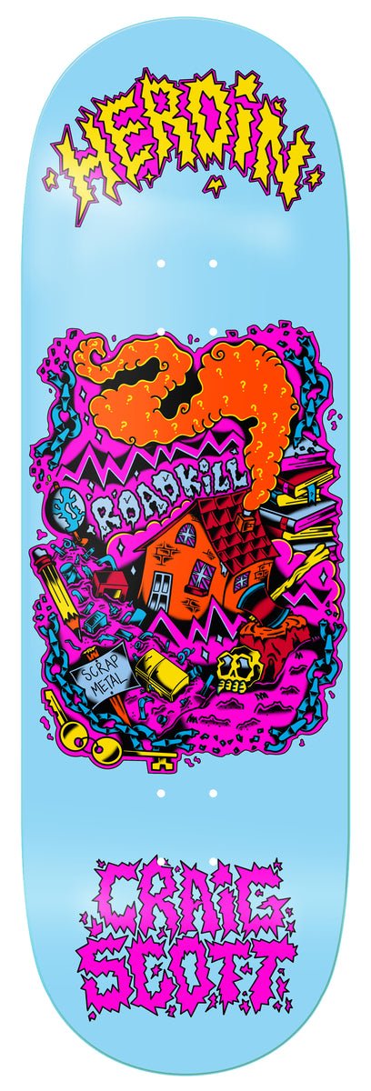 Heroin Craig Questions Scrap Metal 10.0" Deck - Skateboard - Decks