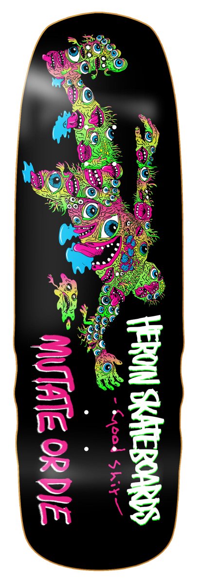 Heroin Good Shit Mutated 9.75" Deck - Skateboard - Decks