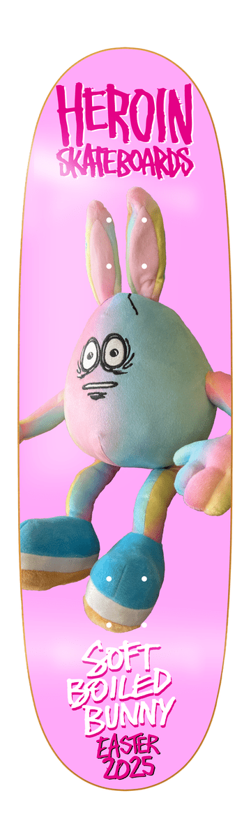 Heroin Soft Boiled Bunny Sym 9.125" Deck - Skateboard - Decks