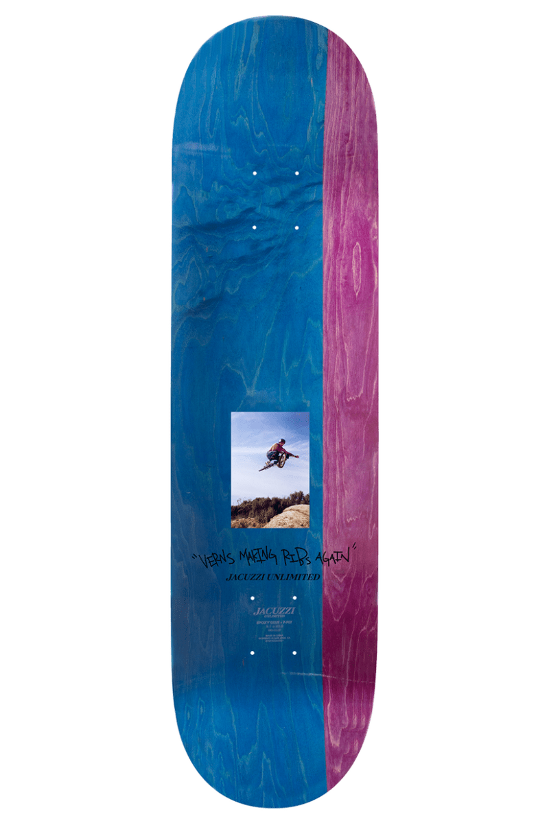 Jacuzzi Tony Latham Dirtbike 8.5" EX7 Deck - Skateboard - Decks