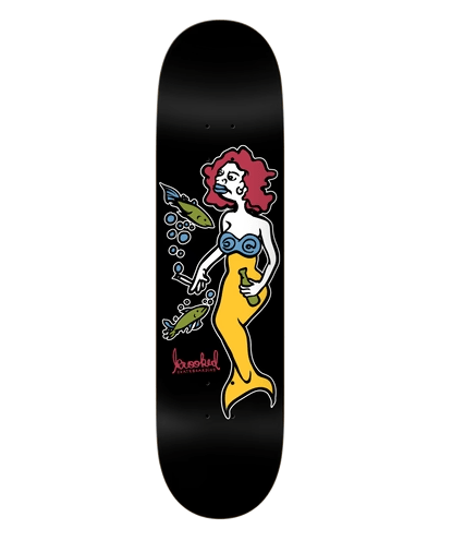 Krooked DBX Mermaid Black 8.25" Skateboard Deck - Skateboard - Decks