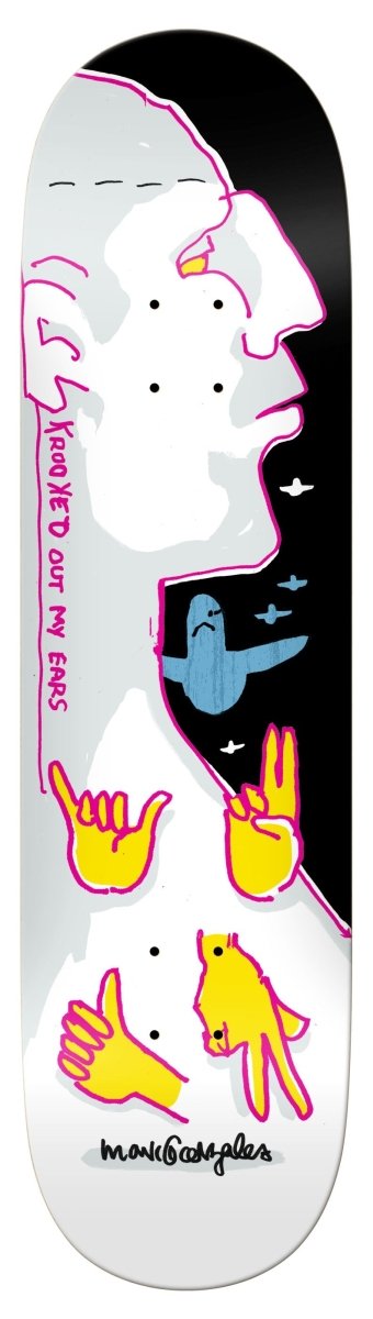 KROOKED GONZ OUT MY EARS 8.75 WB 14.62 - Skateboard - Decks