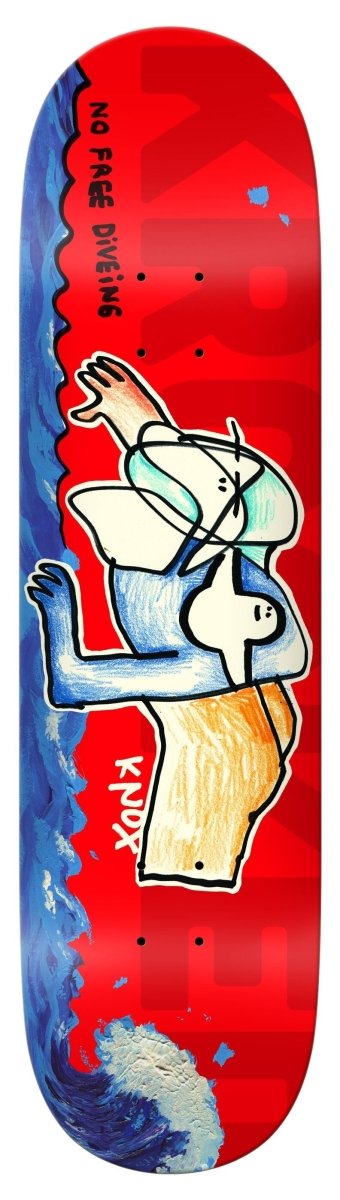 Krooked Knox Free Dive 8.5" Skateboard Deck - Skateboard - Decks