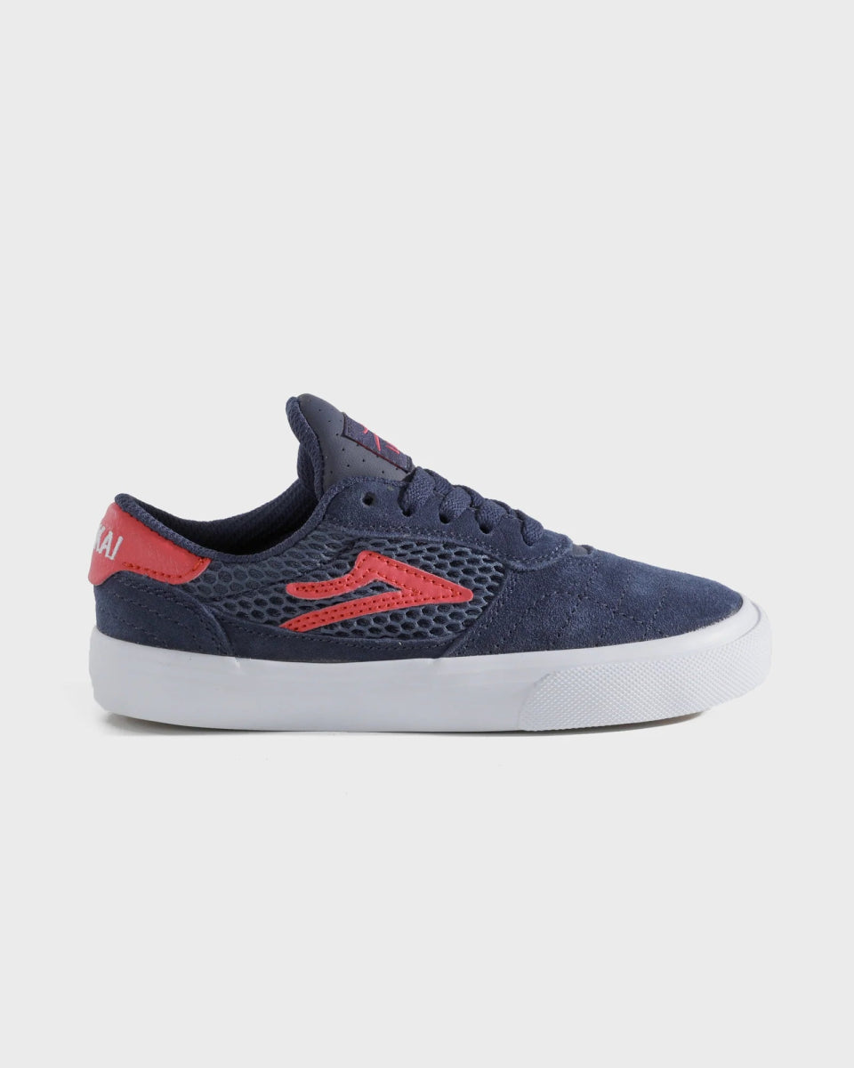 Lakai Kids Cambridge - Navy/Red Suede - Shoes - Kids Shoes