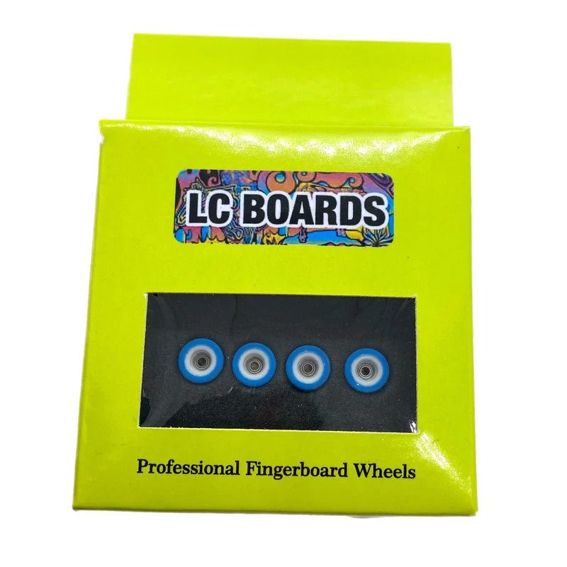 LC Boards Urethane Dual Core 65D Wheels (Blue/White) - Fingerboard - FB Wheels