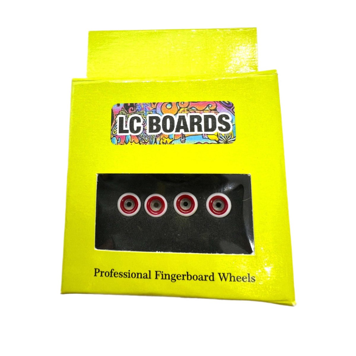 LC Boards Urethane Dual Core 65D Wheels (Red/White) - Fingerboard - FB Wheels