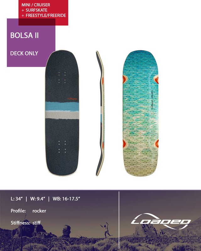 Loaded Bolsa II Deck 34" - Skateboard - Decks