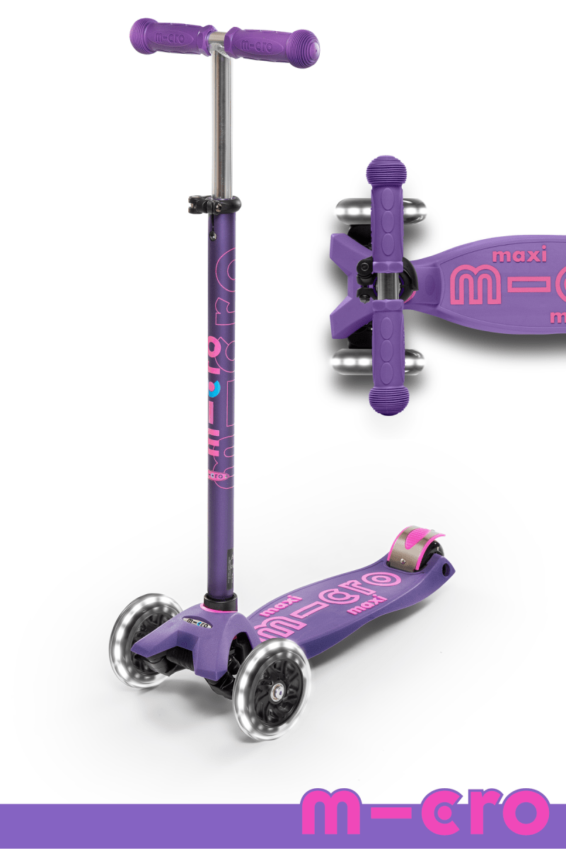 Micro Maxi LED Purple Scooter -