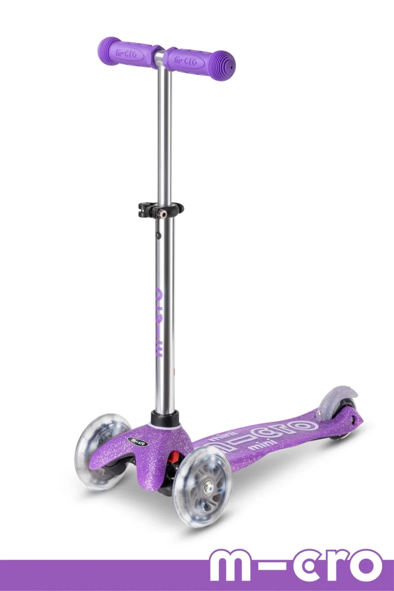 Micro Mini Deluxe LED Fairy Glitter Purple Scooter -
