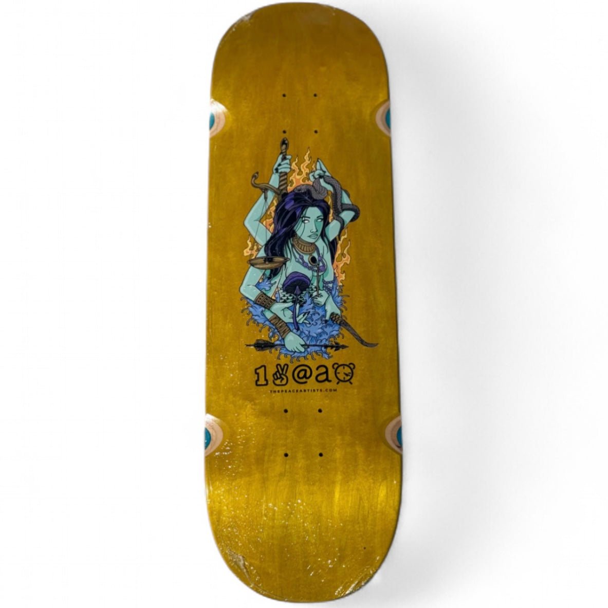 Peace Artist Goddess 9.5" Deck Wb:14 5/8" - Skateboard - Decks