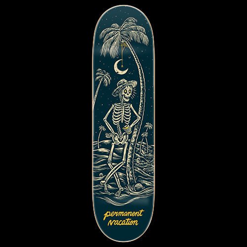 Permanent Vacation "Night Beach Navy" 8.75" - Skateboard - Decks