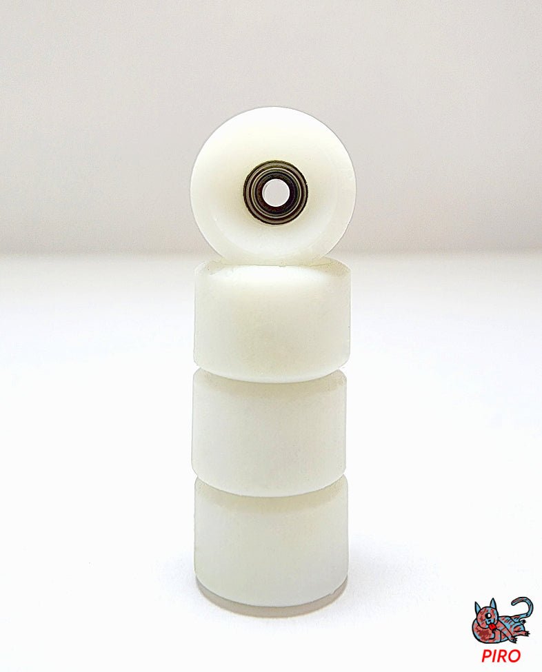 Piro Yeti White Bowl Fingerboard Wheels (P3) - Fingerboard - FB Wheels