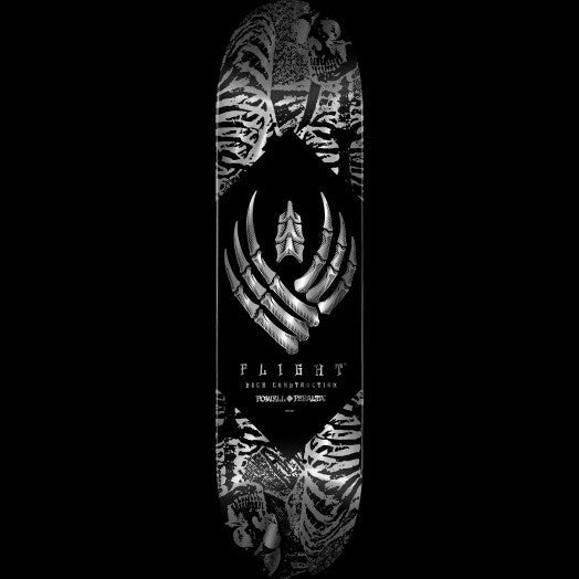 PWP Skeleton Silver Foil (243 K26) Flight Deck 8.25" - Skateboard - Decks