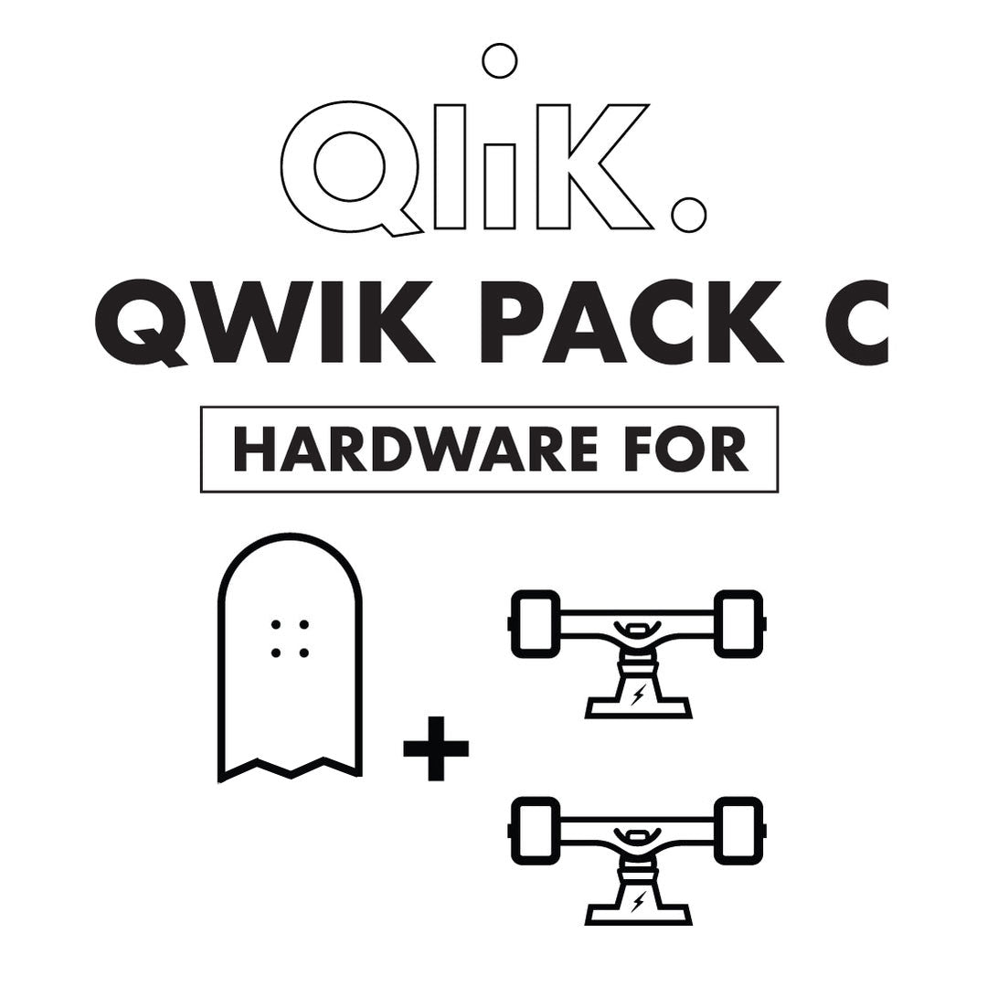 Qwik Truks Qlik Quick Release System - Skateboard - Risers