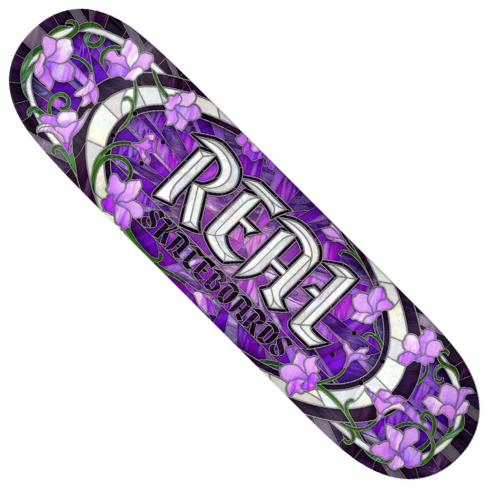 Real Cathedral Deck Purple 8.06" wb:13.88 - Skateboard - Decks