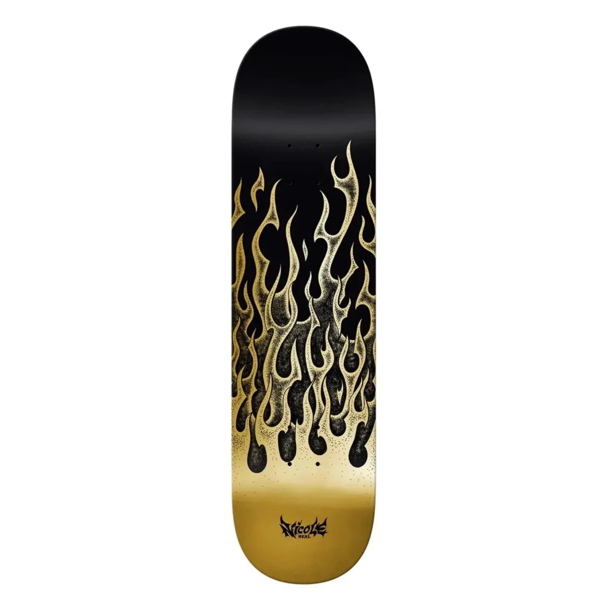 Real Nicole Flames Redux Twin Tail 8.25" Skateboard Deck - Skateboard - Decks