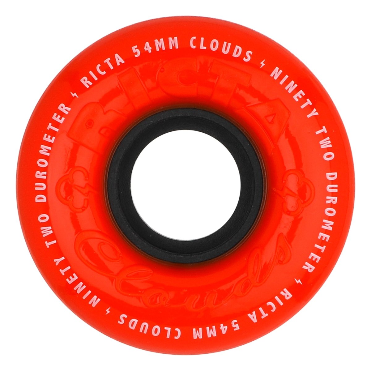 Ricta 54mm Clouds Red Orange 92a - Skateboard - Wheels