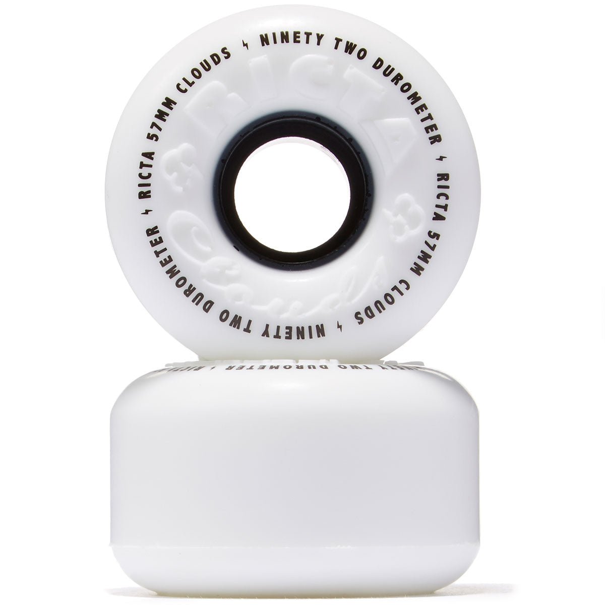 Ricta 92a Clouds 54mm (White/Black) - Skateboard - Wheels
