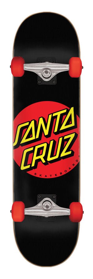 SC Classic Dot Super Micro 7.25" (Black) Complete - Skateboard - Completes