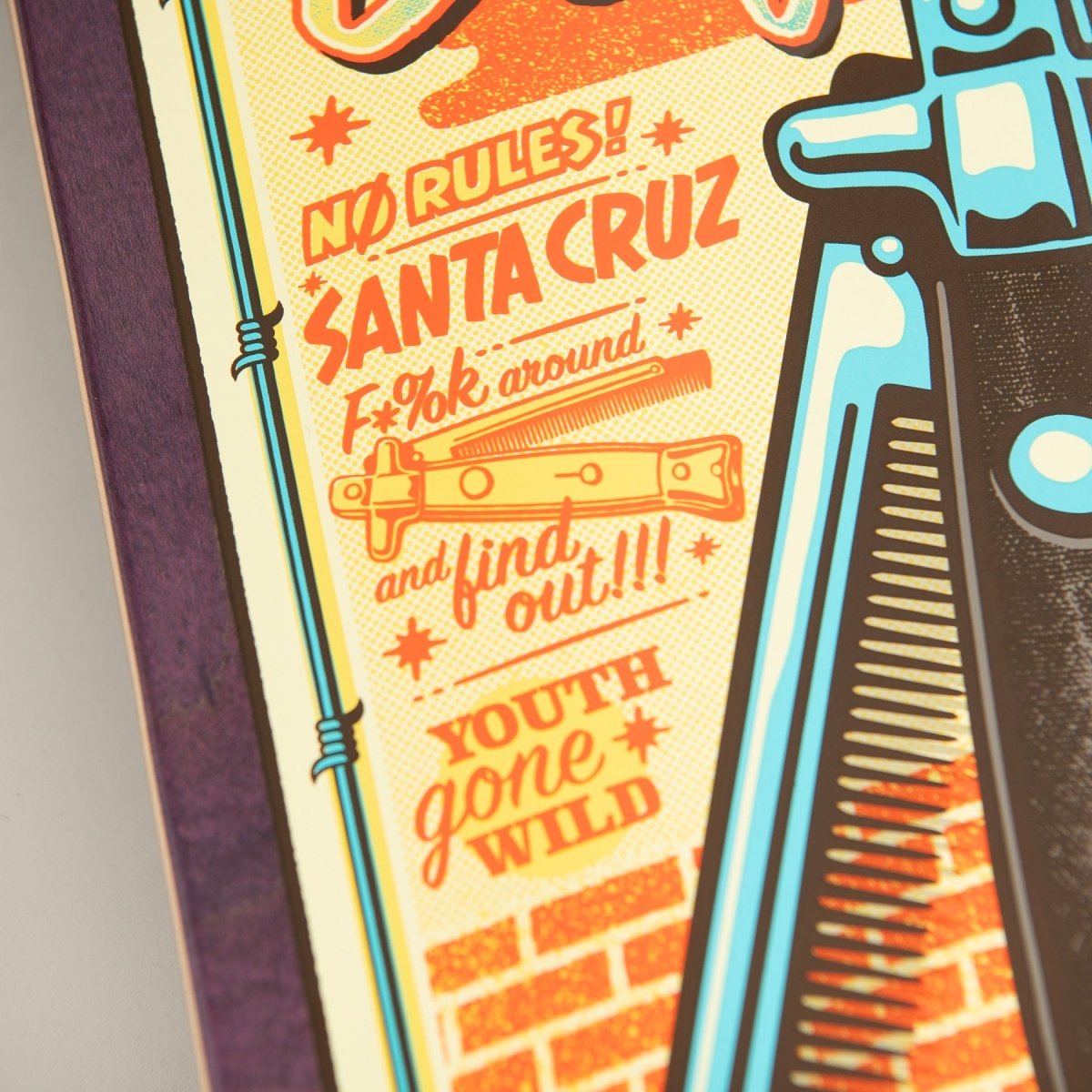 SC Delfino Switchblade Comb Pro 8.25" x 31.60" Deck - Skateboard - Decks