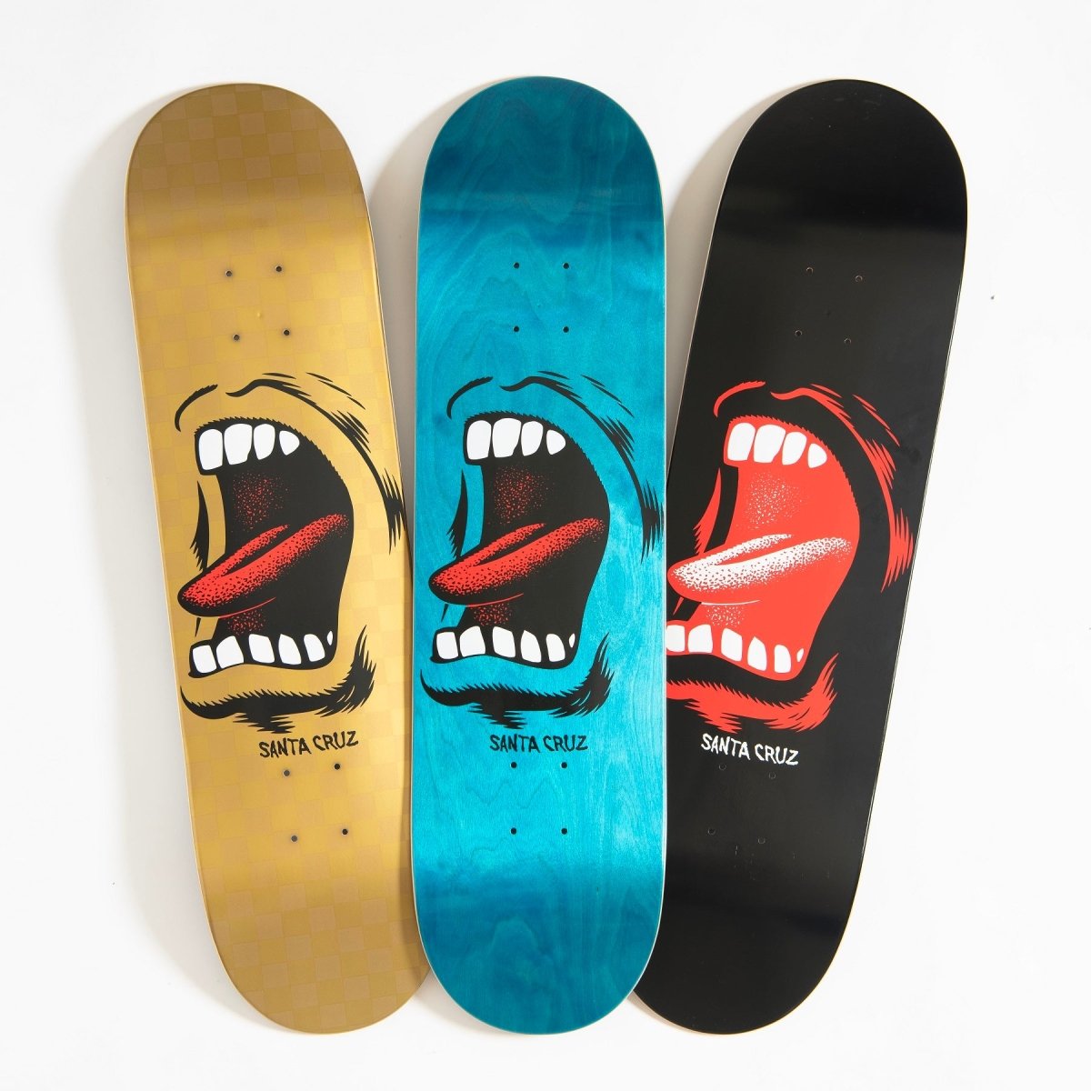 SC Screaming Mouth 8.5" x 32.2" (Black) Deck - Skateboard - Decks