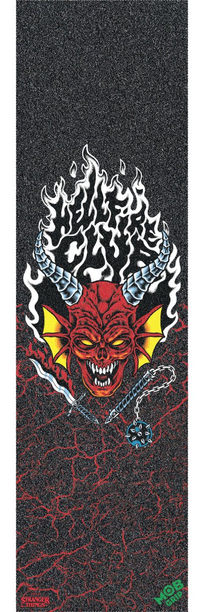 SC Stranger Things Hellfire Club Grip Tape 9in - Skateboard - Griptape