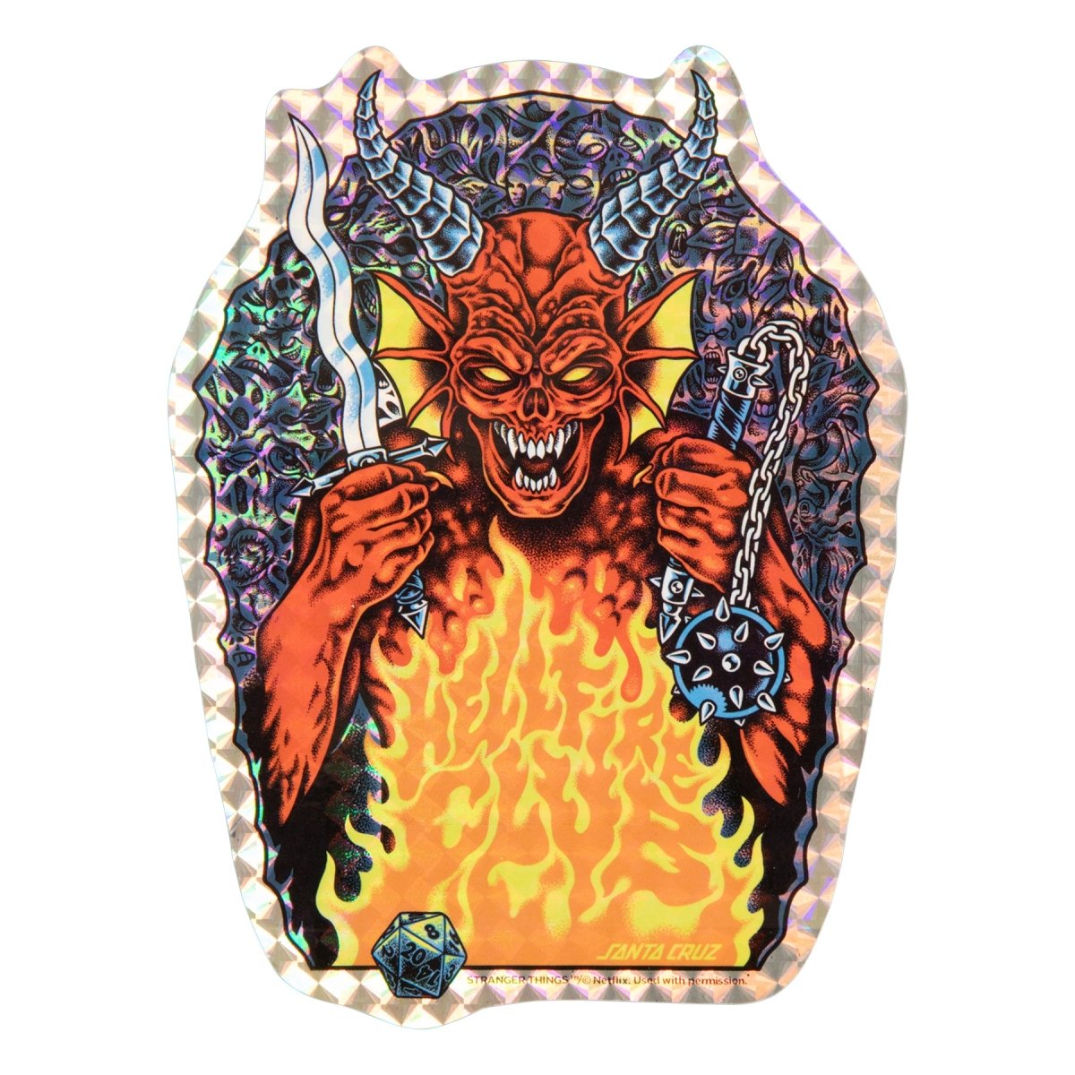 SC Stranger Things Knox Hellfire Pit 10.07in x 31.275in Deck - Skateboard - Decks