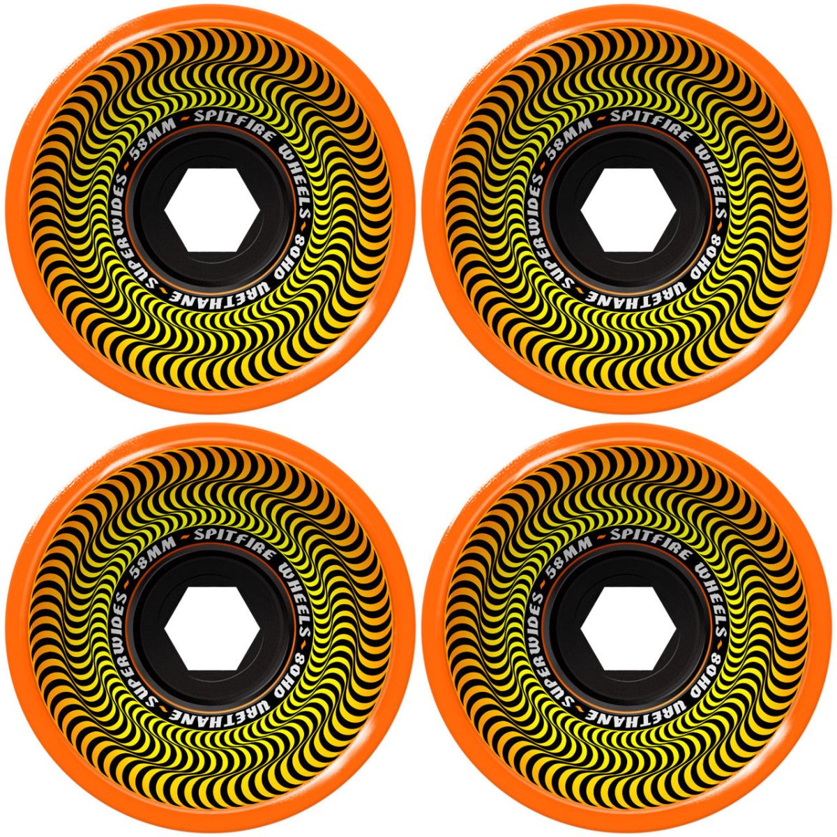 SF 80HD Superwides 58mm (Orange) - Skateboard - Wheels