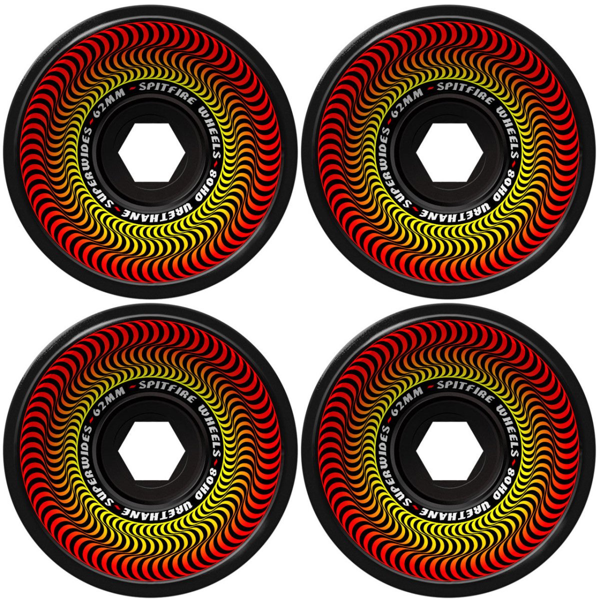 SF 80HD Superwides 62mm (Black) - Skateboard - Wheels