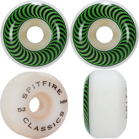 SF Classics 99a 52mm (Natural/Green) - Skateboard - Wheels
