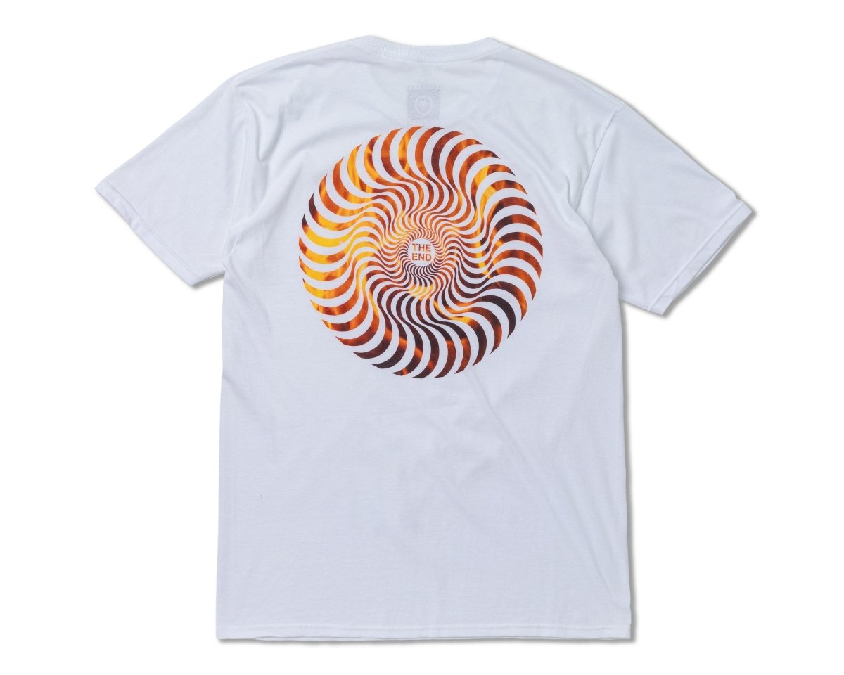 SF Flamed Fill Swirl T-Shirt White -